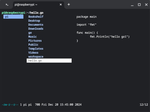 Go製のターミナルファイルマネージャのLFのインストール - プログラミング教材開発 - saitodev.co